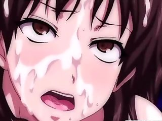 Busty Japanese hentai coeds gangbanged